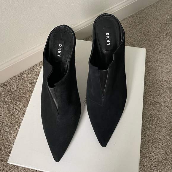 DKNY Dacey Mule Pump Black Clear Women's Office Career Bussines SIze 8 - Picture 4 of 11